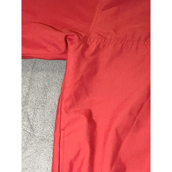 Men’s Ashworth Size L Weather Systems Golf Short Sleeve Pullover Red Windbreaker - Picture 6 of 11